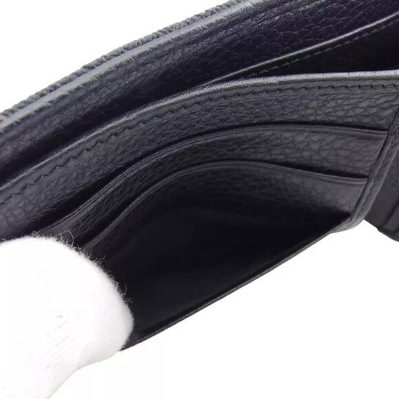 BVLGARI Bifold Billfold Logomania Canvas x Leather Authentic Used - Picture 6 of 9